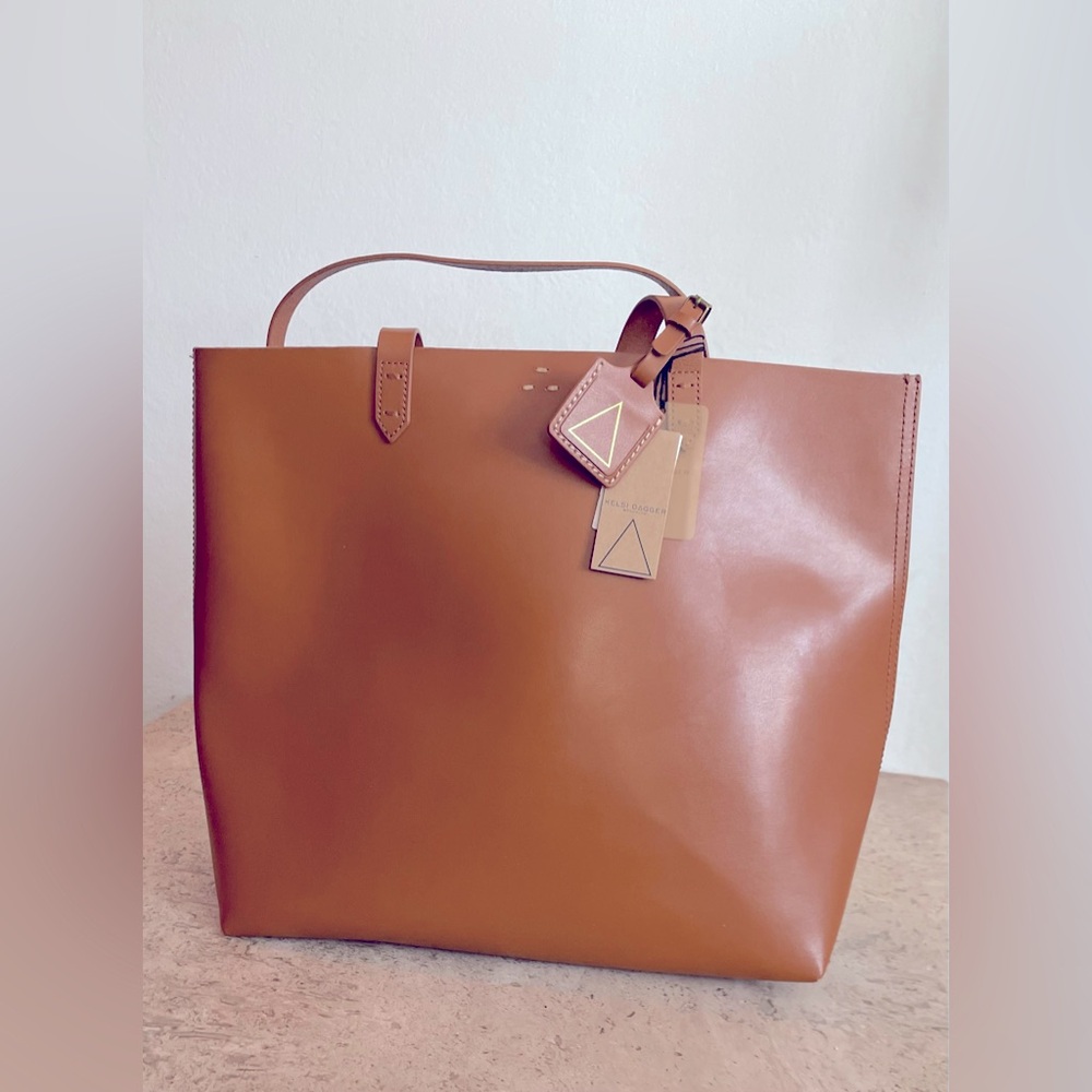 KELSI DAGGER Cowhide Leather Commuter Tote Bag